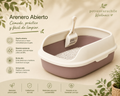 Arenero Abierto para Gatos con Pala | Cómodo, Higiénico y Fácil de Limpiar